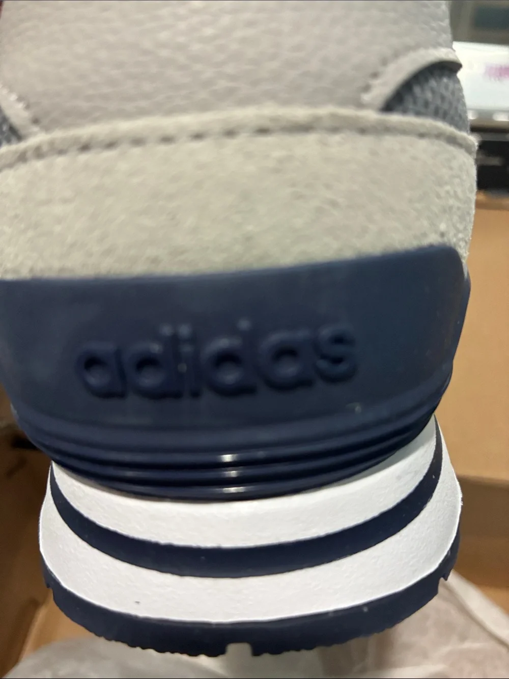 adidas Run 80s Grey Burgundy Navy Sneakers Men’s 9.5 NIB ID1882